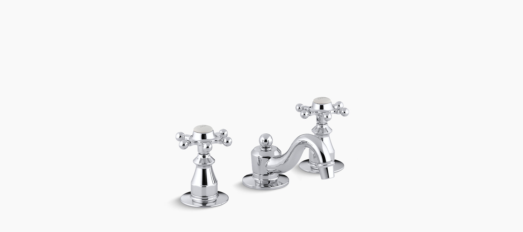 K 108 3 Antique Widespread Sink Faucet With Six Prong Handles